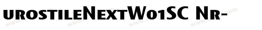 urostileNextW01SC Nr字体转换